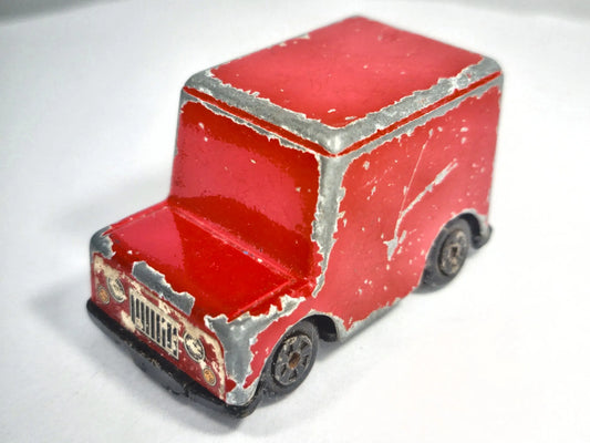 DELIVERY VAN, Ertl, Made in Usa, Die cast 2523P, Czerwony, 1:64, Resoraki – zdjęcie 2