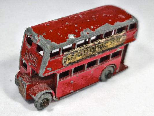 AUTOBUS PIĘTROWY London Bus Matchbox '60 Czerwony 1:87 Made in England – zdjęcie 2