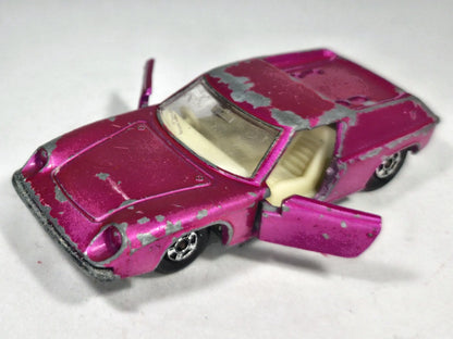 Lotus Europa Fiat Series Matchbox 1969 Różowy 1:54 Made in England – zdjęcie 2