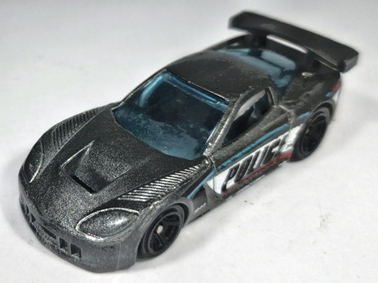 Chevrolet Corvette C6-R Hot Wheels 2007 Mainline 1:64 4 Luzak Czarny – zdjęcie 2