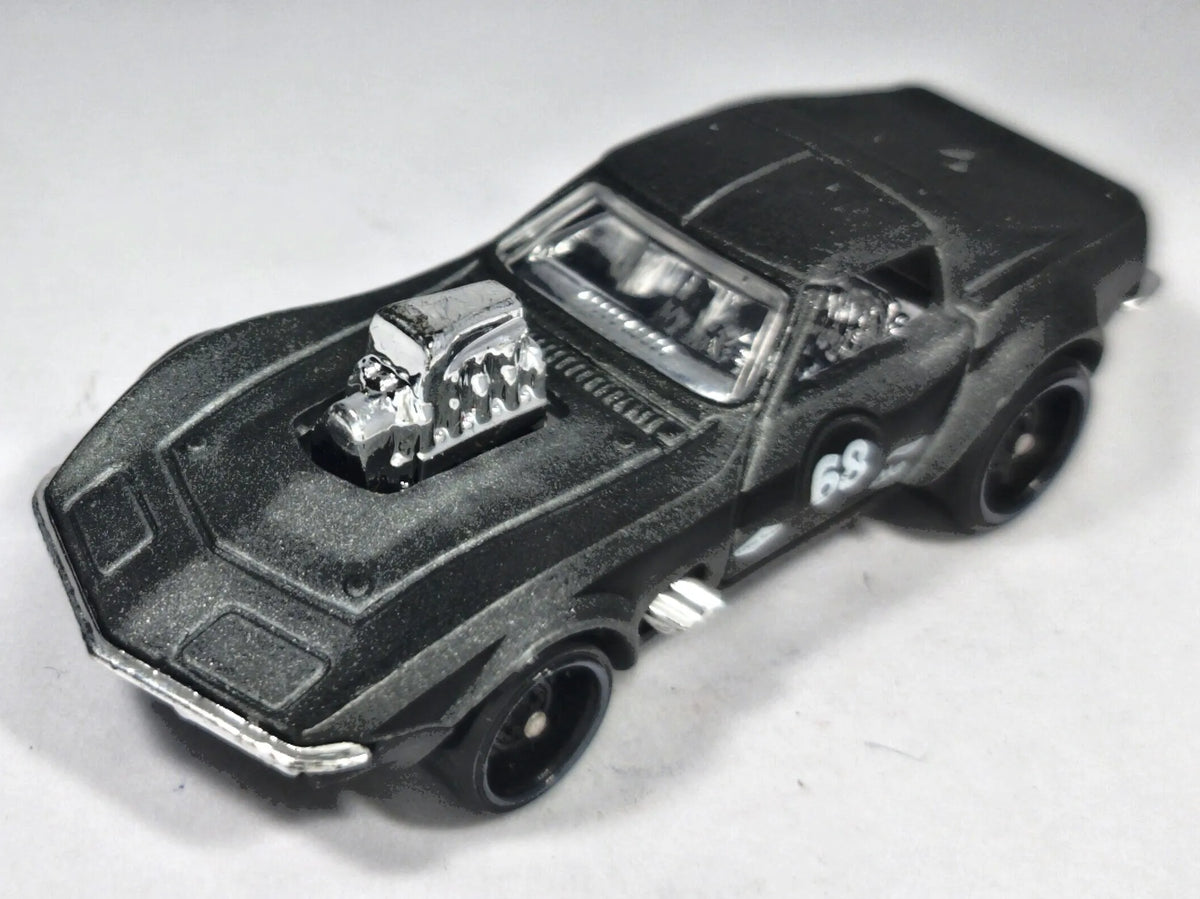 '68 Corvette Hot Wheels 2016 HW Screen Time 1:64 Luzak Czarny – zdjęcie 2