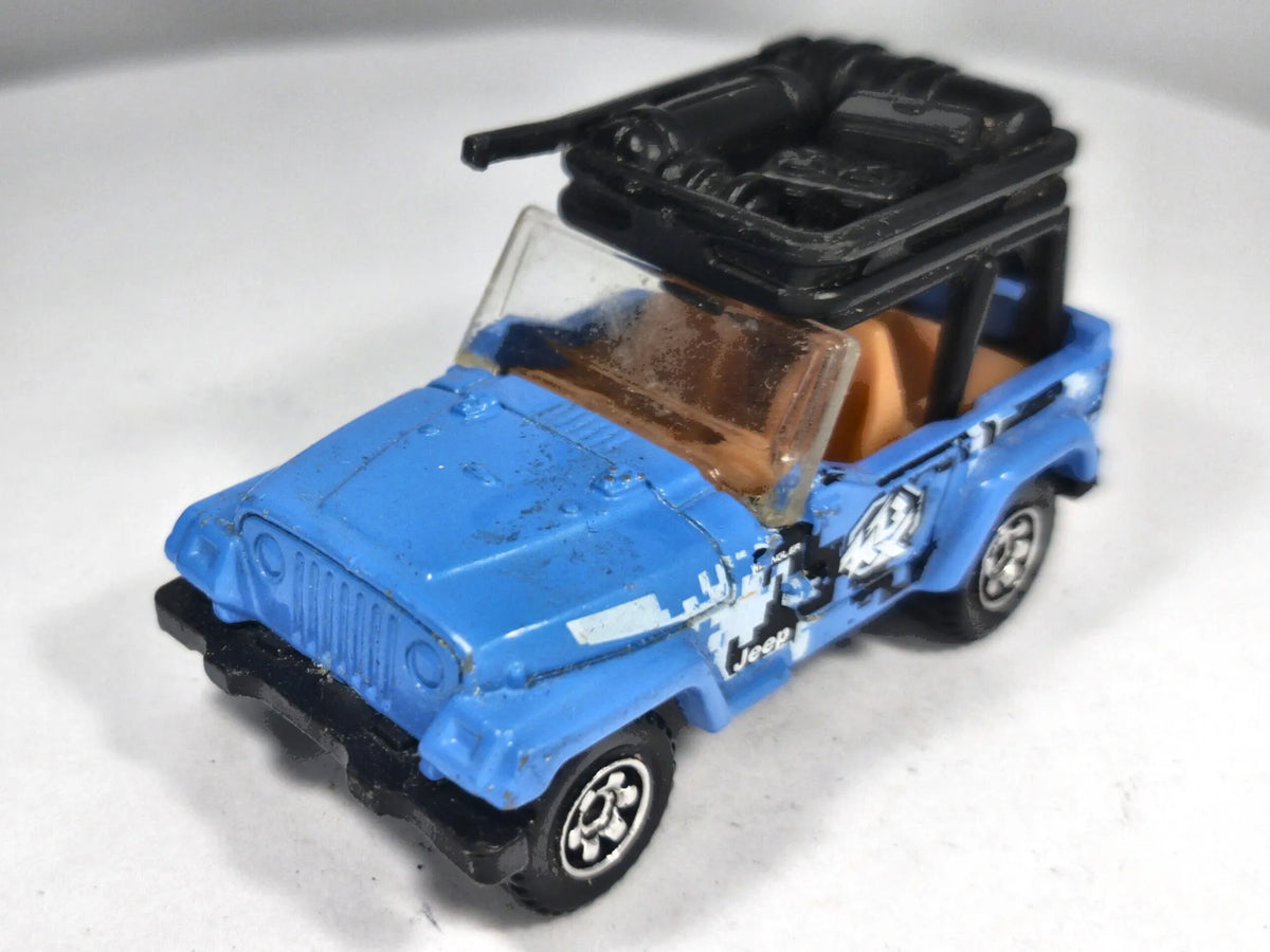 Jeep Scrambler Matchbox 2003 First Editions 1:64 Jeep 4x4 Luzak Niebieski – zdjęcie 2