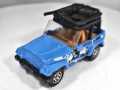 Jeep Scrambler Matchbox 2003 First Editions 1:64 Jeep 4x4 Luzak Niebieski – zdjęcie 2