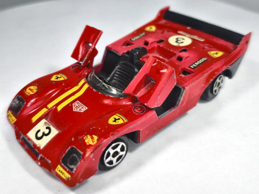 JET CAR SERIES #835 FERRARI 008, Norev 1973, Die cast 835, Czerwony, 1:43 – zdjęcie 2
