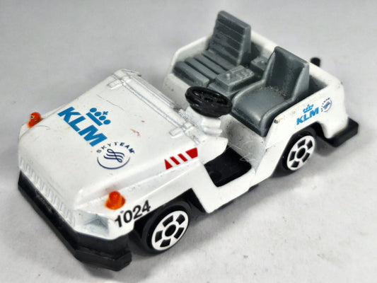 DARON REAL TOY KLM AIRPORT TOWING TRACTOR Welly Biały 1:64 – zdjęcie 2