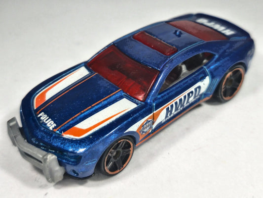 '10 Camaro SS Police, Hot Wheels, Die cast J27, Niebieski, 1:64, Resoraki – zdjęcie 2