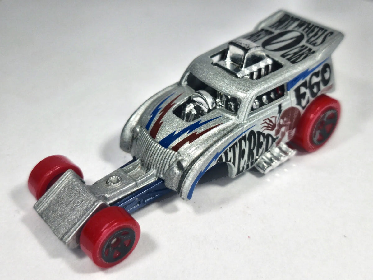 ALTERED EGO, HW Art Cars, Hot Wheels 2018, Die cast 1186, Srebrny, 1:64 – zdjęcie 2