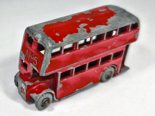 AUTOBUS PIĘTROWY Matchbox '50 Czerwony 1:87 Made in England London Bus – zdjęcie 2