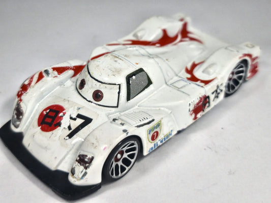 SHU TODOROKI #7, Auta - Disney Pixar, Die cast, Biały, 1:64, Resoraki – zdjęcie 2