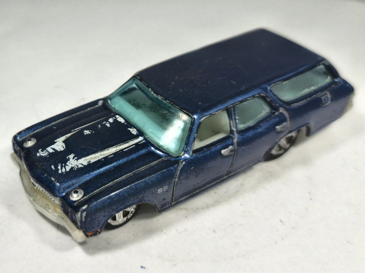 '70 Chevelle Ss Wagon Hot Wheels 2007 New Models 1:64 Luzak Niebieski – zdjęcie 2