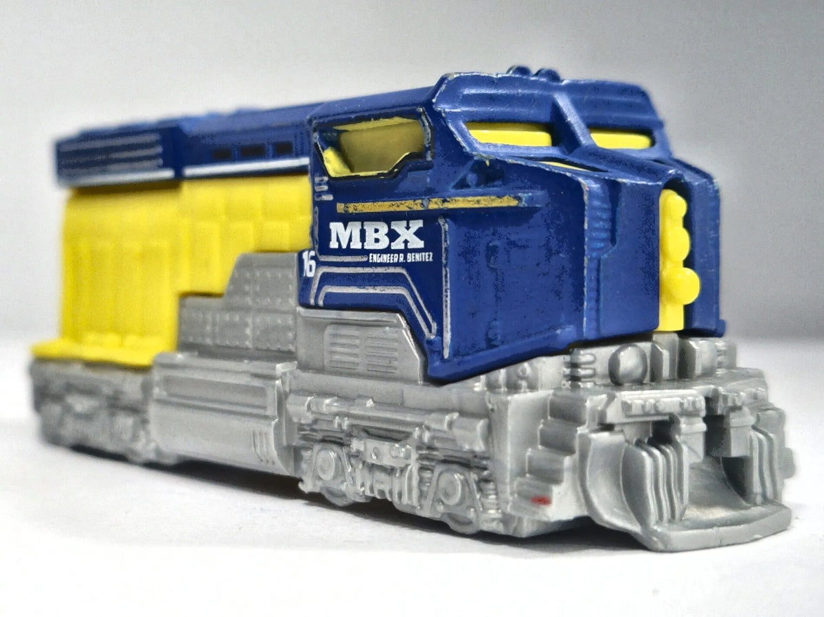 HEAVY FREIGHTER, 16 MBT TRAIN, Matchbox 2015, Die cast MB1002 Niebie. 1:120 – zdjęcie 9