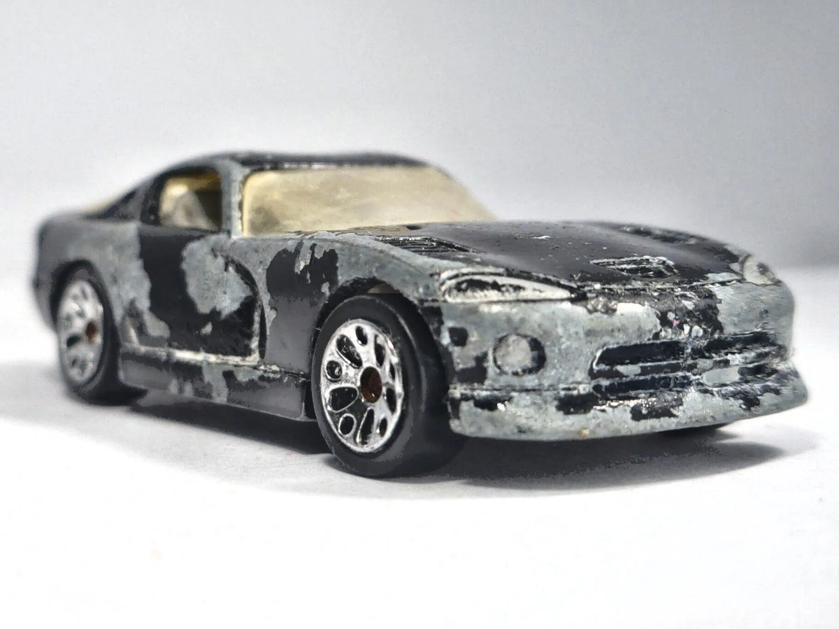 DODGE VIPER GTS, Matchbox 1996, Die cast, Czarny, 1:64, Resoraki – zdjęcie 9
