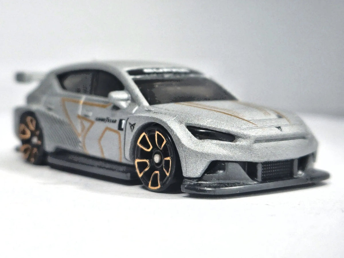 CUPRA E-RACER, Hot Wheels 2024, Die cast HYW15, Srebrny, 1:64, Resoraki – zdjęcie 9