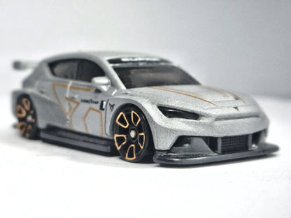 CUPRA E-RACER, Hot Wheels 2024, Die cast HYW15, Srebrny, 1:64, Resoraki – zdjęcie 9
