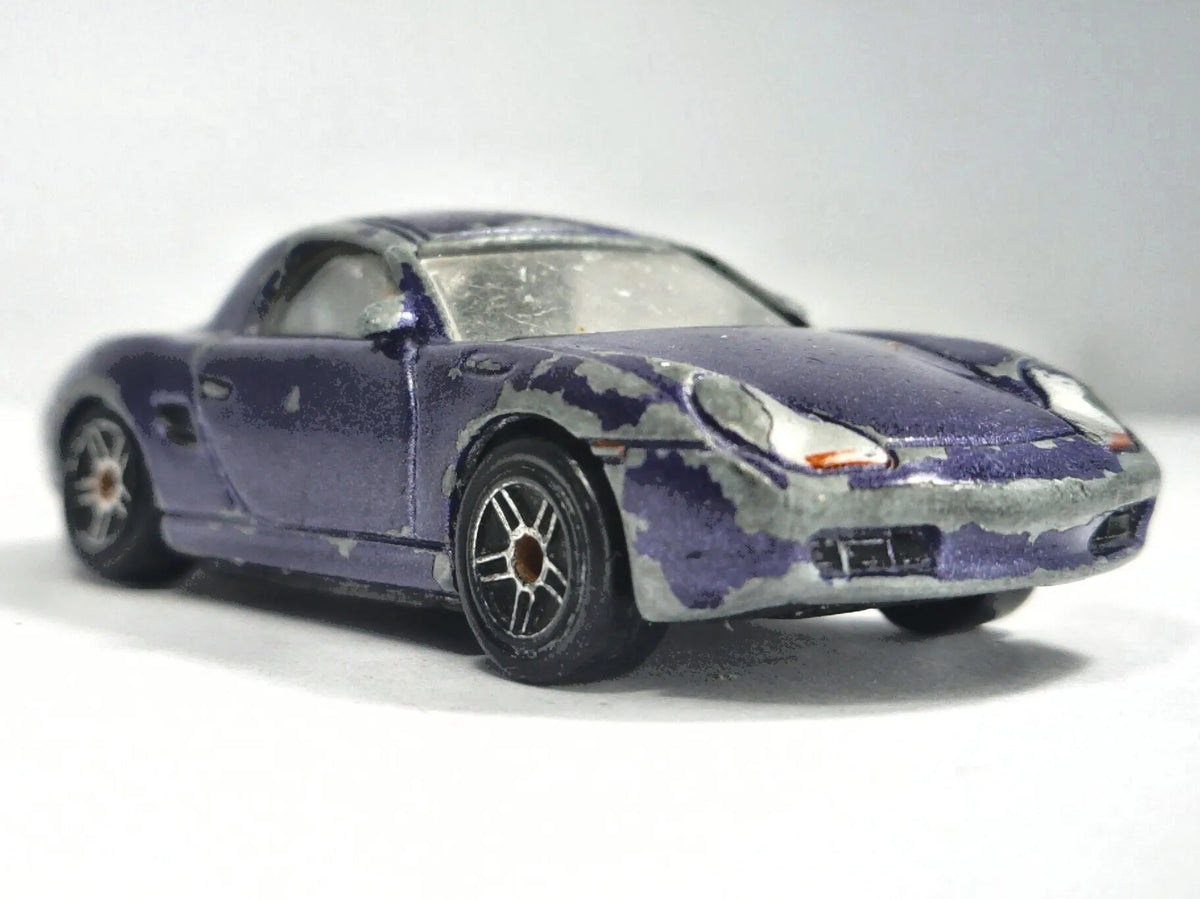 PORSCHE 986 BOXSTER, Realtoy, Die cast, Fioletowy, 1:58, Resoraki – zdjęcie 9