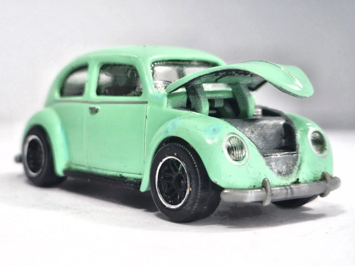 VW BEETLE, Majorette, Die cast 241A, Miętowy, 1:64, Resoraki – zdjęcie 9