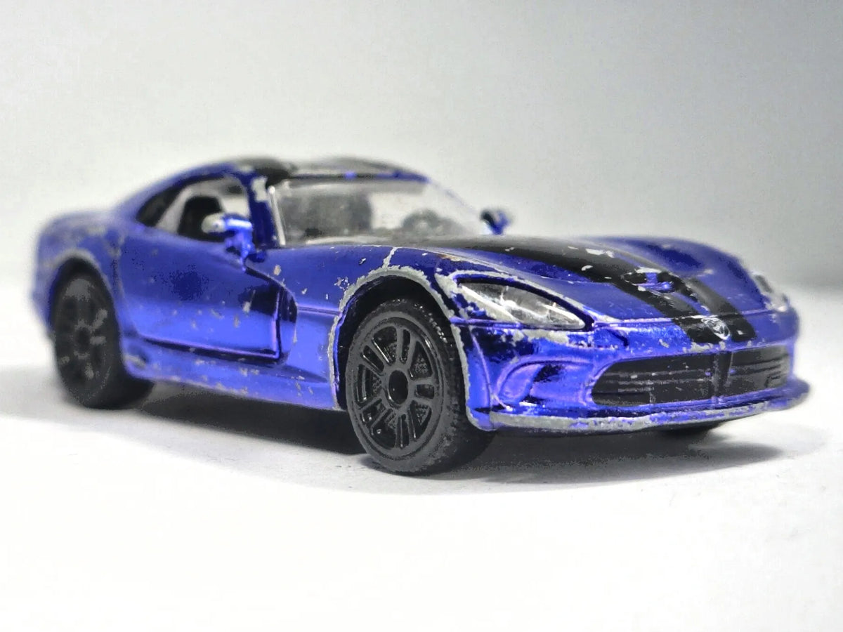 DODGE VIPER, Majorette 2016, Die cast REF:238B, Niebieski, 1:60, Resoraki – zdjęcie 9
