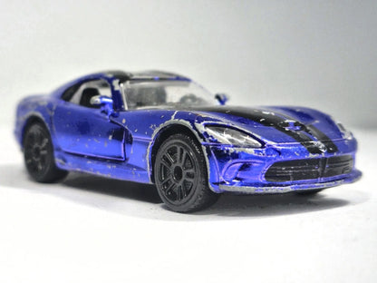 DODGE VIPER, Majorette 2016, Die cast REF:238B, Niebieski, 1:60, Resoraki – zdjęcie 9