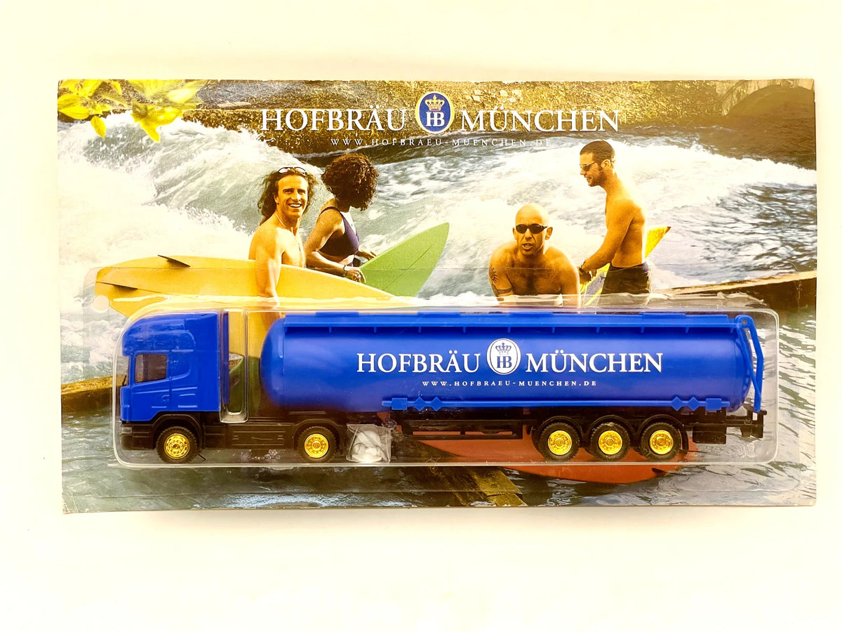 Scania Hümmer 1:87 Ciężarówka Promocyjna HOFBRÄU MÜNCHEN Blister Niebieski