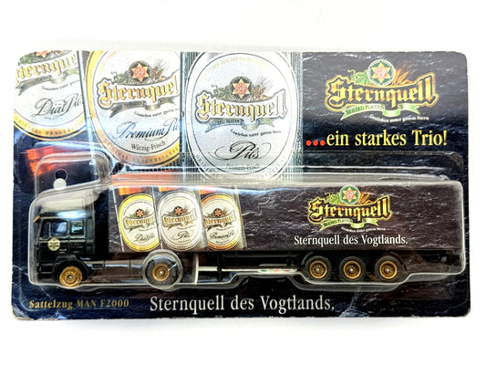 MAN F2000 Grell 1:87 Ciężarówka Sternquell Blister Czarny Promocyjny