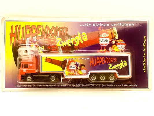 MAN Grell Weekend 1:87 HUPPENDORFER Ciężarówka Promocyjna Żółty Blister