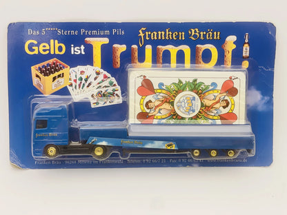 DAF 95XF Hümmer 1:87 Ciężarówka Promocyjna Franken Bräu Blister Niebieski – zdjęcie 7