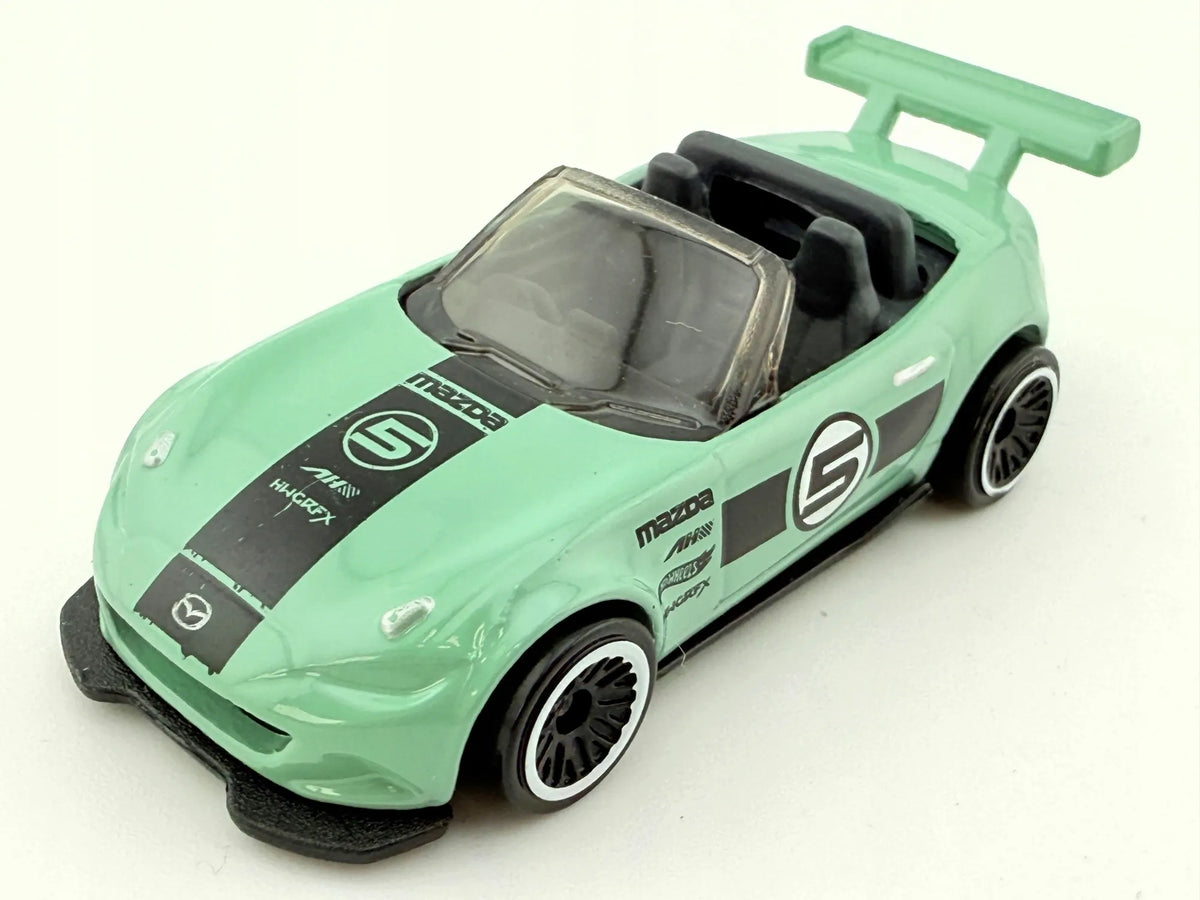 MAZDA MX-5 MIATA, Hot Wheels 2015, Die cast DHP05, Miętowy, 1:64, Resoraki – zdjęcie 10