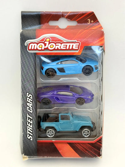 STREET CARS, ZESTAW 3 SZT, Majorette, Die cast, Opakowanie:, 1:64, Resoraki – zdjęcie 7