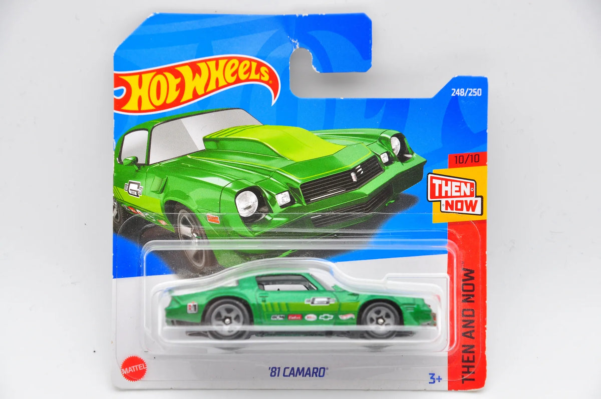 '81 Camaro THEN AND NOW Hot Wheels 2022 Zielony 1:64 – zdjęcie 9