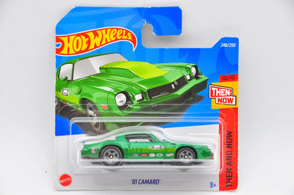 '81 Camaro THEN AND NOW Hot Wheels 2022 Zielony 1:64 – zdjęcie 9