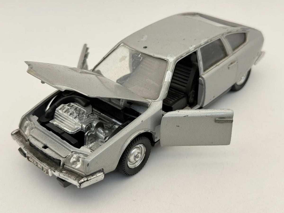 CITROËN CX 2200 Polistil 1976 Srebrny 1:22 Made in Italy – zdjęcie 8