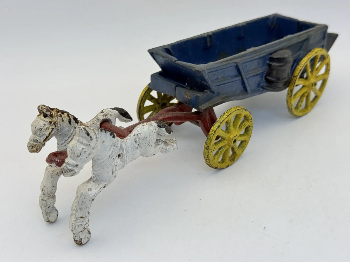 Antyczny Żeliwny wóz zaprzężony w konie 1930 1:16 Made in United States – zdjęcie 8