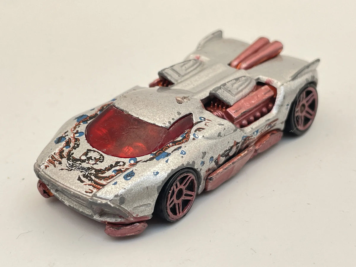 MAELSTROM, Hot Wheels 2000, Die cast, Srebrny, 1:64, Resoraki – zdjęcie 8