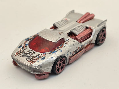 MAELSTROM, Hot Wheels 2000, Die cast, Srebrny, 1:64, Resoraki – zdjęcie 8