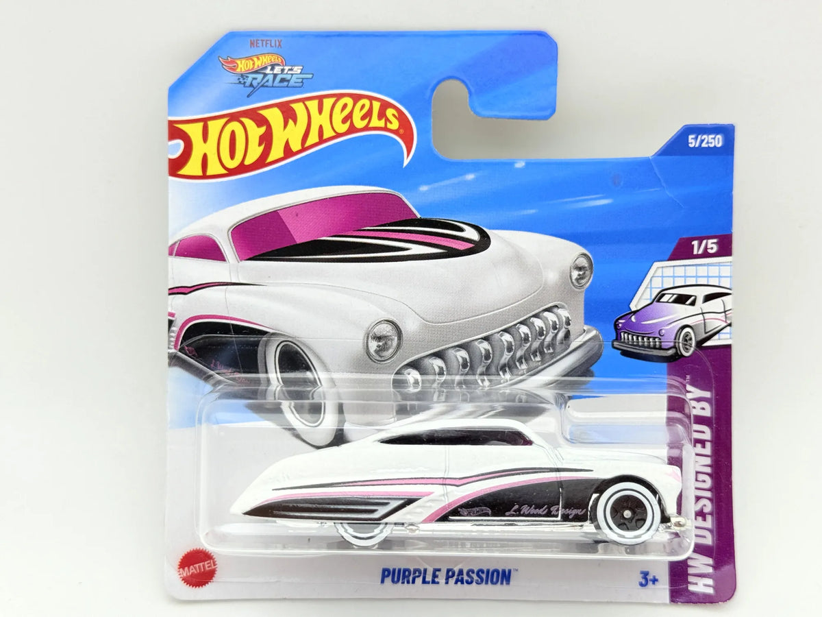 Purple Passion Hot Wheels 2025 Biały 1:64 Samochód osobowy – zdjęcie 6