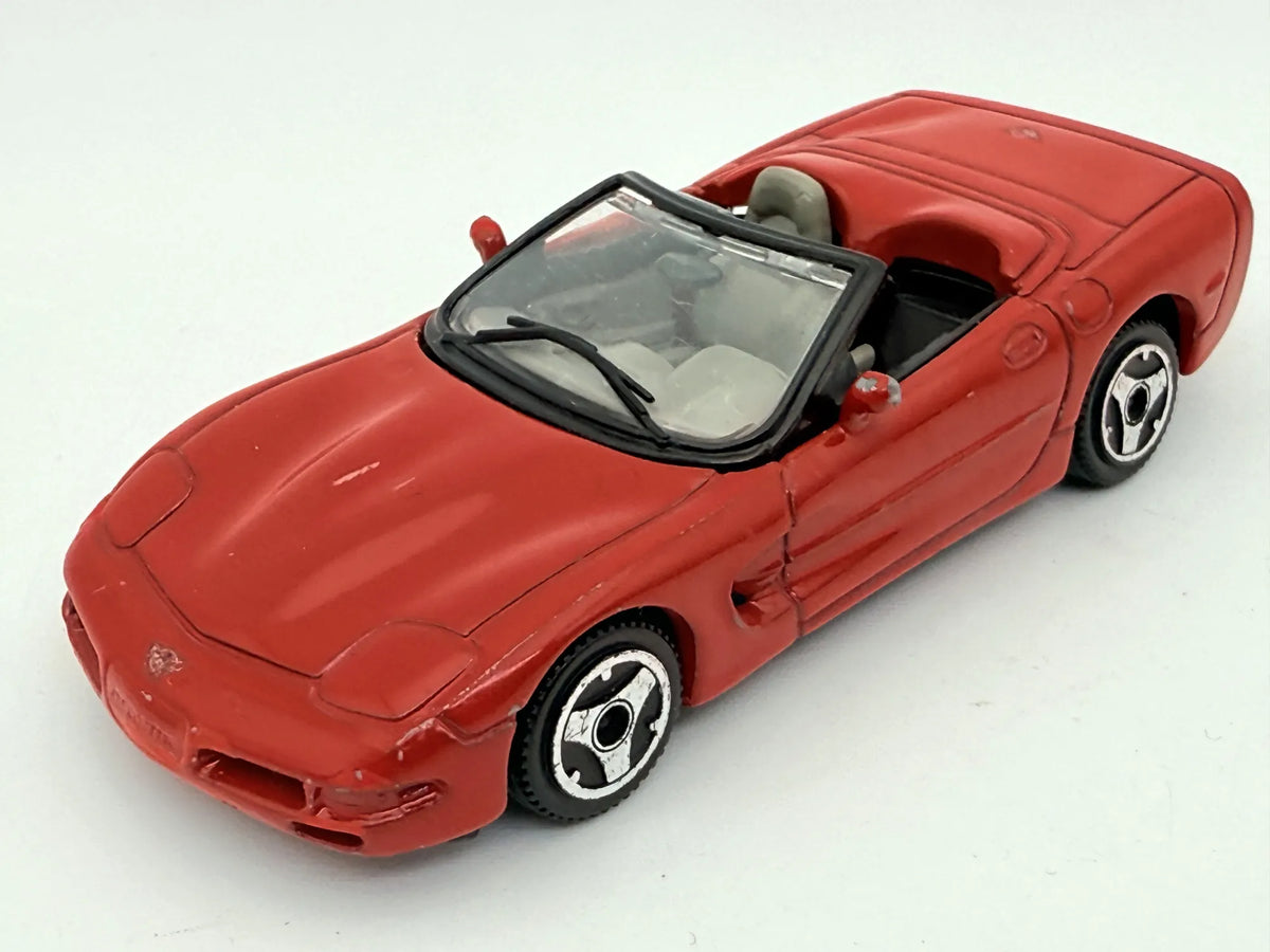 Chevrolet Corvette, Bburago, Made in Italy, Die cast Resoraki Czerwony 1:43 – zdjęcie 9