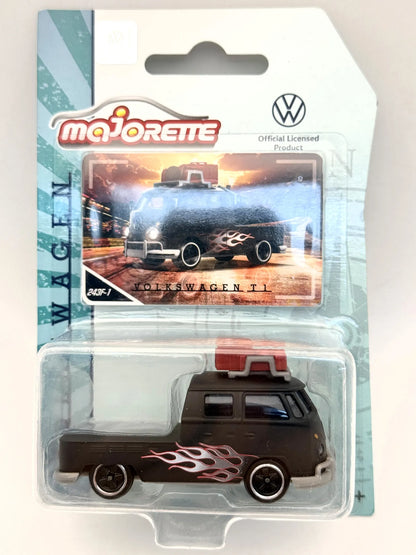 VOLKSWAGEN T1, Majorette Deluxe, Die cast 243F1, Matowy, 1:64, Resoraki – zdjęcie 9
