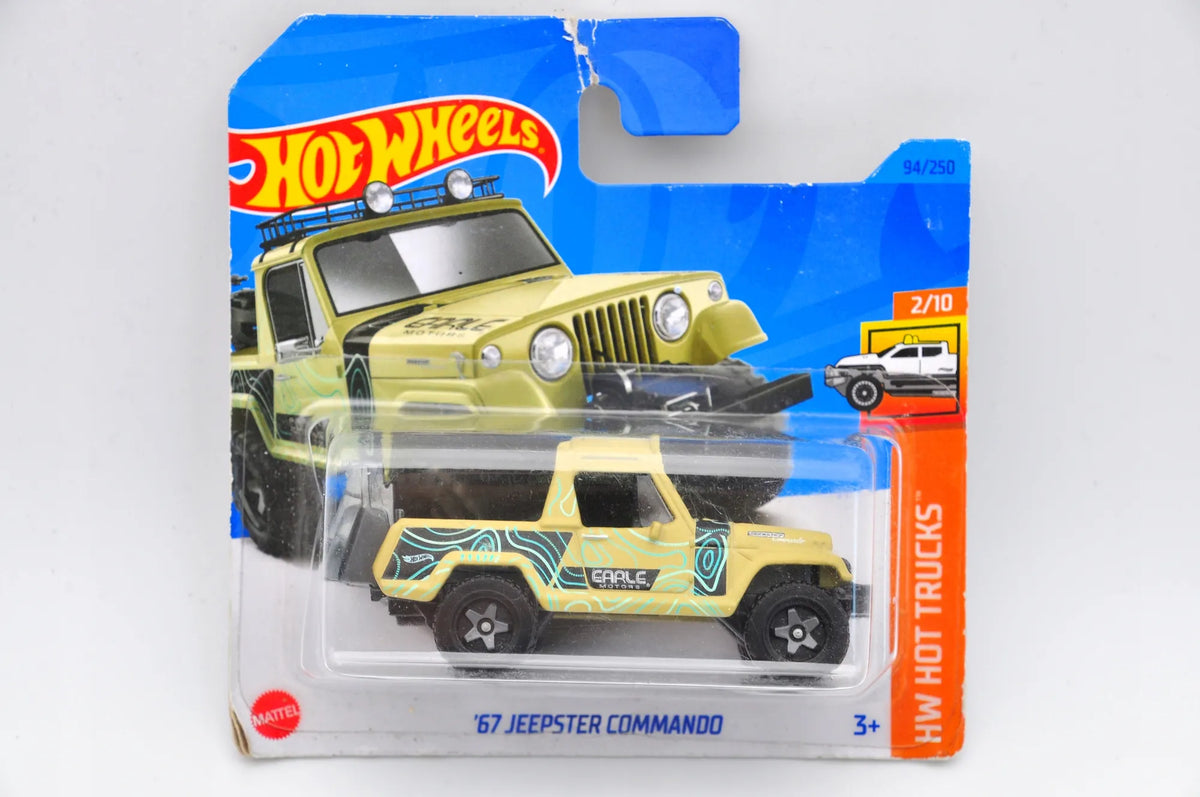'67 JEEPSTER COMMANDO Hot Wheels 2023 Żółty 1:64 – zdjęcie 9