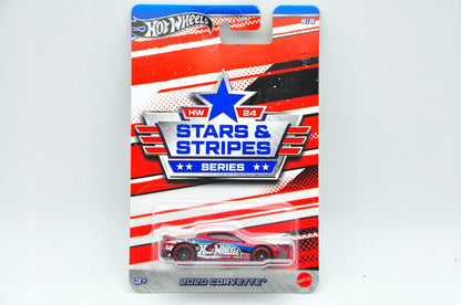 2020 Corvette Stars & Stripes Hot Wheels 2023 Czerwony 1:64 – zdjęcie 8
