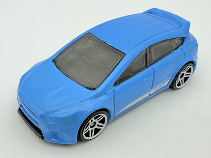 FORD FOCUS RS, Hot Wheels 2016, Resoraki, Die cast DHP07, Niebieski, 1:64 – zdjęcie 8