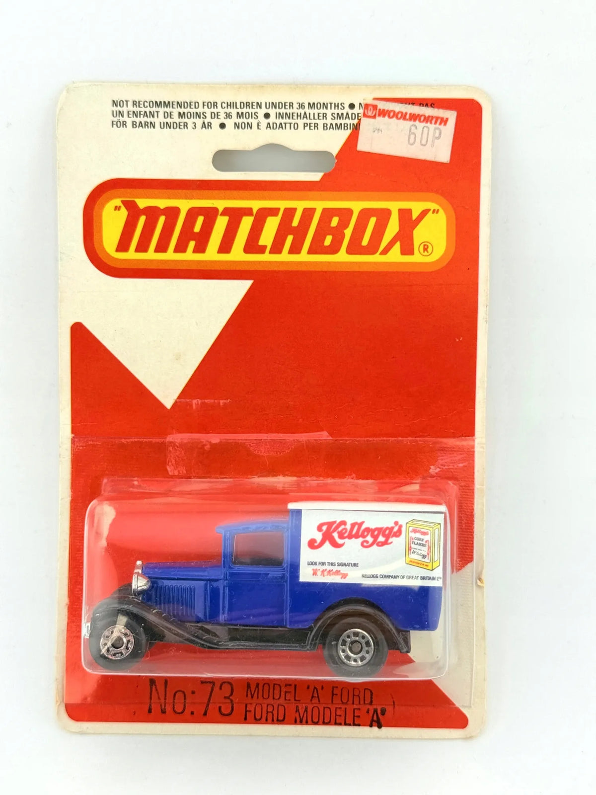 MODEL 'A' FORD, Matchbox, Made in England, Die cast 73, Niebieski, 1:64 – zdjęcie 7
