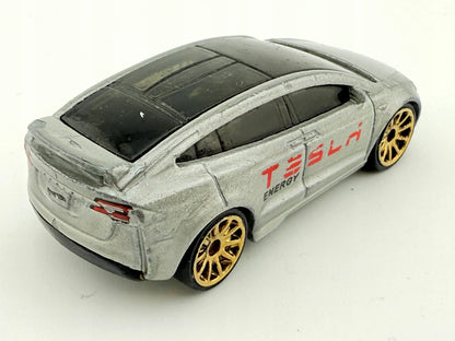 Tesla Model X Mainline Hot Wheels 2018 Srebrny 1:64 – zdjęcie 8
