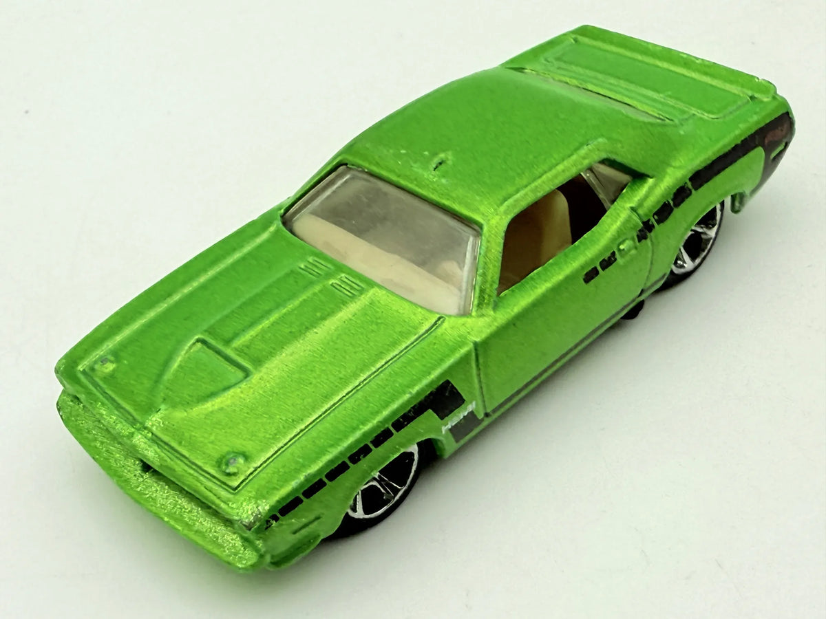 Plymouth AAR Cuda, Hot Wheels 2008, Die cast N4032, Resoraki, Zielony, 1:64 – zdjęcie 8