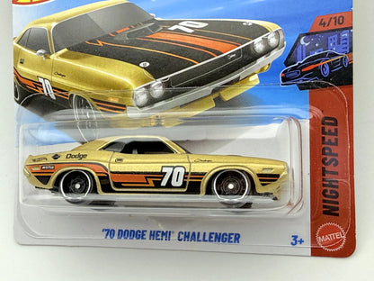 '70 DODGE HEMI CHALLENGER, Hot Wheels 2026, Die cast JJJ07N521, Złoty, 1:64 – zdjęcie 8