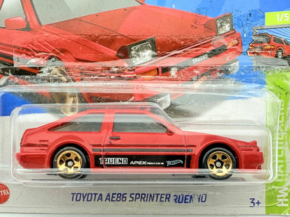 AE86 SPRINTER TRUENO, Hot Wheels 2022, Resoraki, Die cast, Czerwony, 1:64 – zdjęcie 3