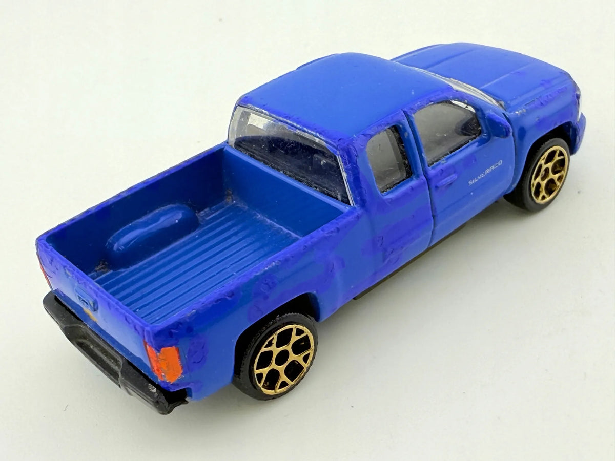 Chevrolet Silverado Majorette Niebieski 1:64 – zdjęcie 9