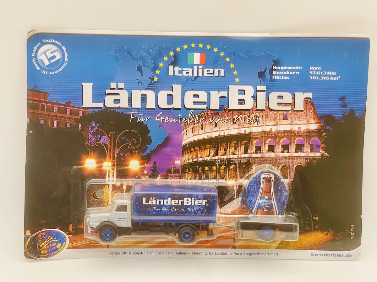 Oldtimer Classic Truck Grell 2003 1:87 Italien LänderBier Blister Reklama