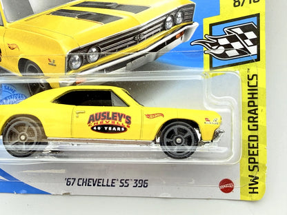 '67 CHEVELLE SS 396, Hot Wheels 2021, Die cast GTC34M521, Żółty, 1:64 – zdjęcie 8