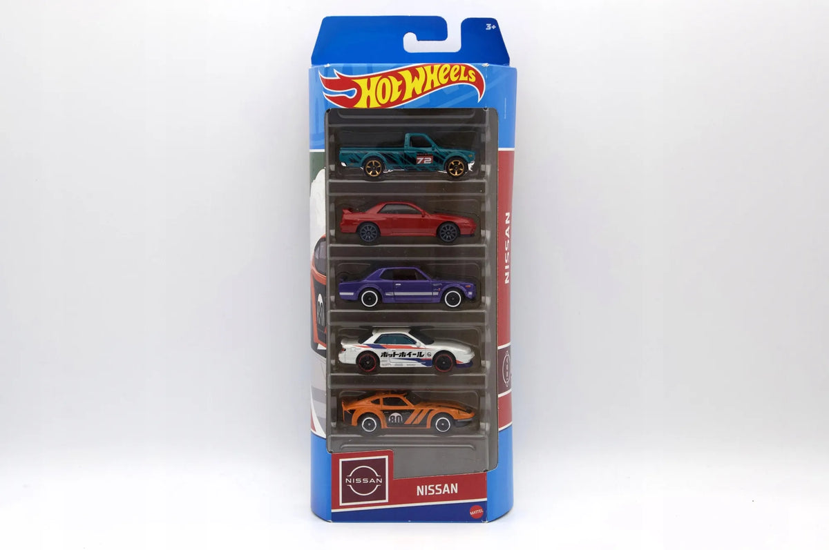 NISSAN NISSAN Hot Wheels 2022 Wielokolorowy 1:64 5 PAK HW 5 Pack – zdjęcie 6