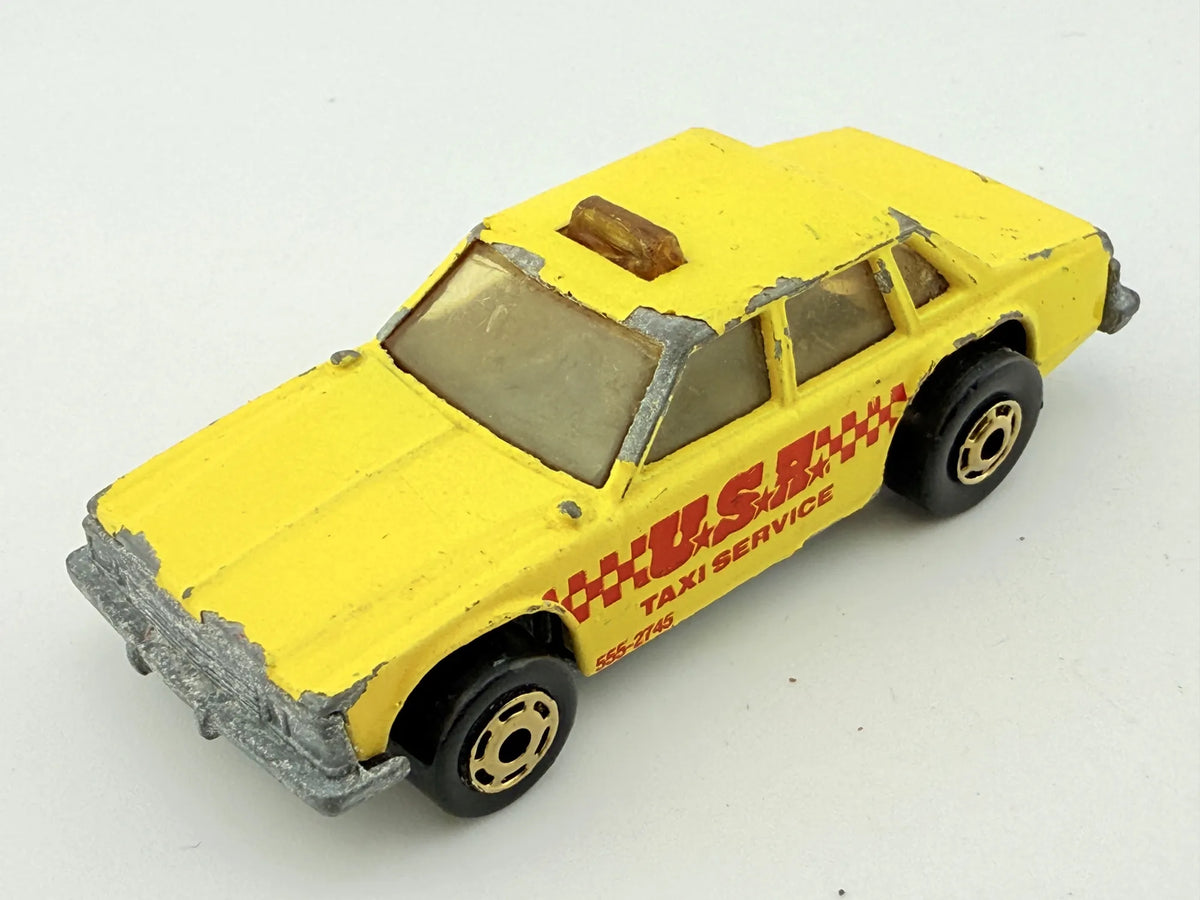 Taxi Service Matchbox Żółty 1:64 Made in England – zdjęcie 11